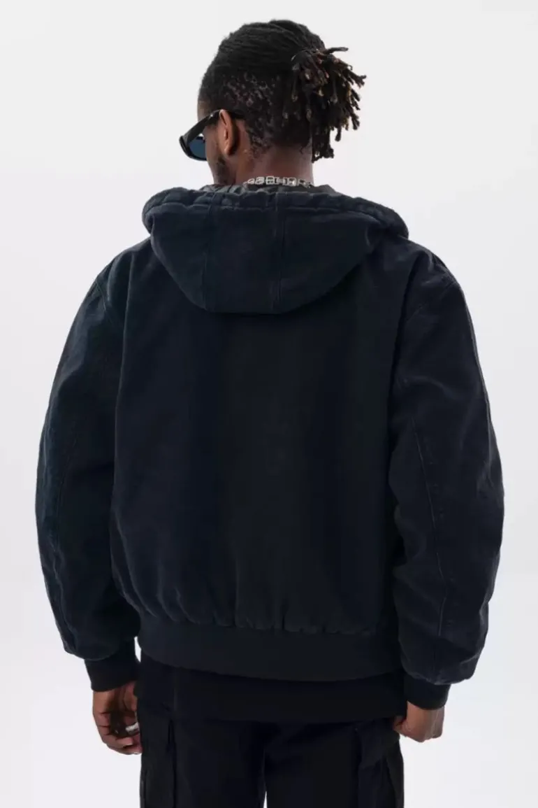 Retro Hooded Work Jacket