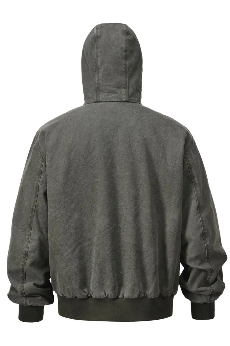 Retro Hooded Work Jacket