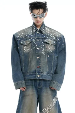 Rhinestone Denim Jacket