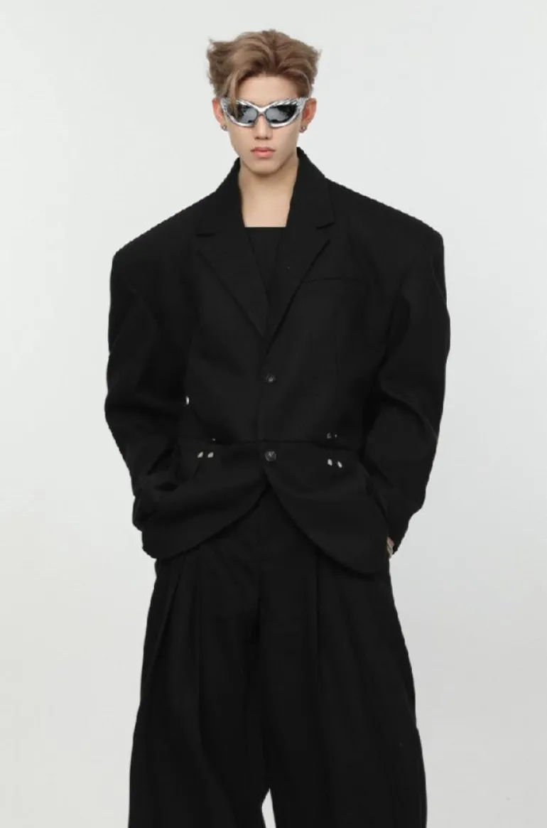 Shoulder Pads Suit Jacket