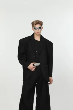 Shoulder Pads Suit Jacket