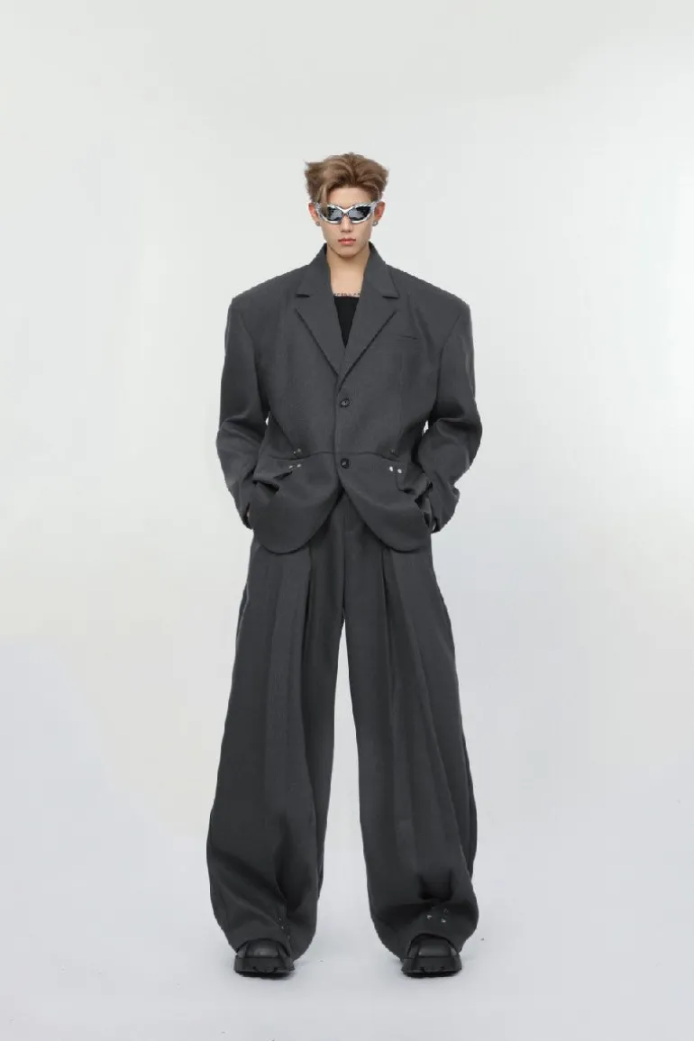Shoulder Pads Suit Jacket