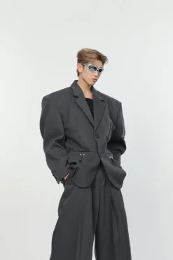 Shoulder Pads Suit Jacket