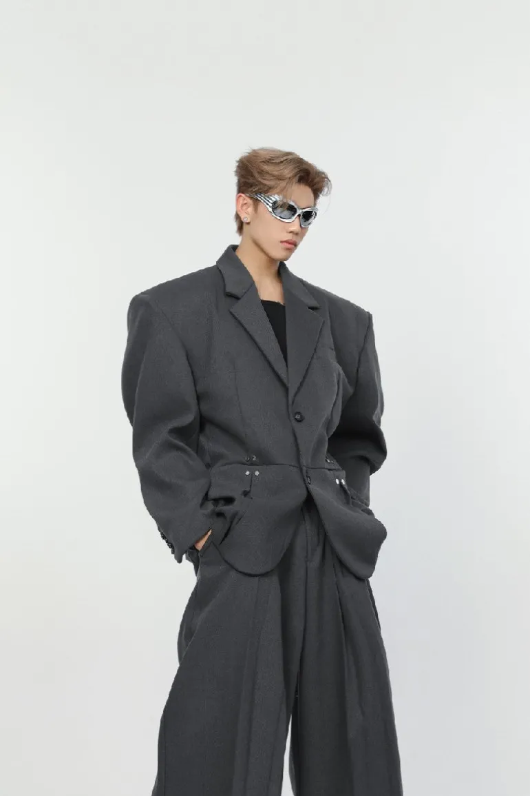 Shoulder Pads Suit Jacket