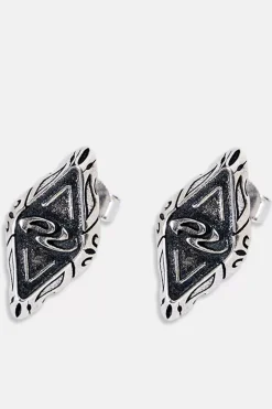 Silver Stamp Earrings