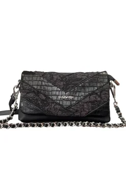 Snake Pattern Chain Shoulder Bag