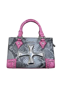 Snake Pattern Cross Handbag