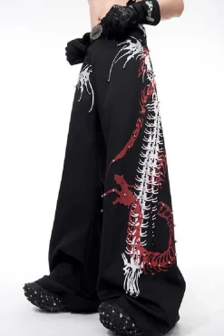 Snake Spine Studded Trousers