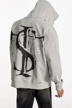Spray Paint Distressed Hoodie