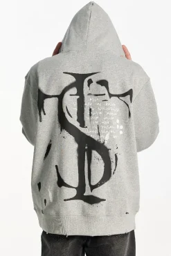 Spray Paint Distressed Hoodie