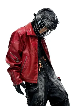 Symbol Croc Leather Jacket