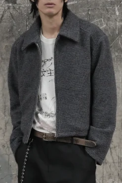 Textured Wool Short Jacket