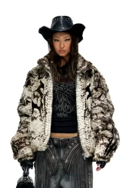Totem Faux Fur Plush Coat