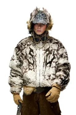 Totem Faux Fur Plush Coat