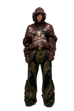 Totem Knit Hooded Sweater