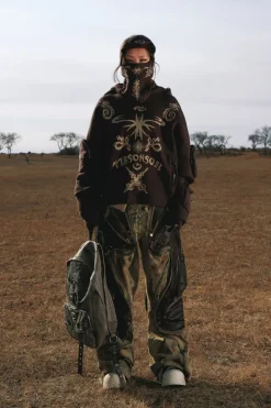 Totem Knit Hooded Sweater