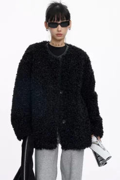 Vegan Lamb Wool Jacket