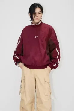 Vintage Colorblock Pullover Jacket