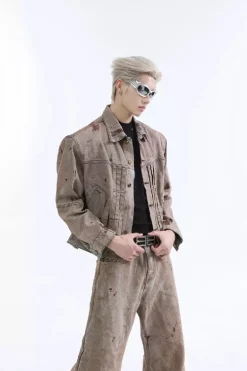 Vintage Paint Denim Jacket