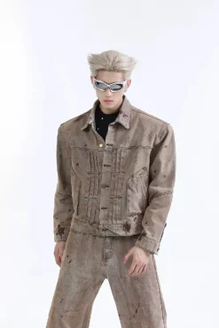 Vintage Paint Denim Jacket