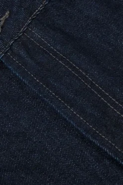 Vintage Raw Denim Wide-Leg Jeans
