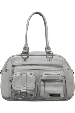 Vintage Soft Leather Biker Tote Bag
