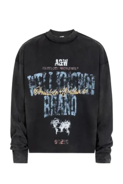 Vintage Stitch Print Long Sleeve