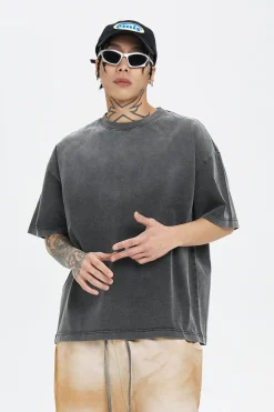 Vintage Washed Gradient Cotton Tee