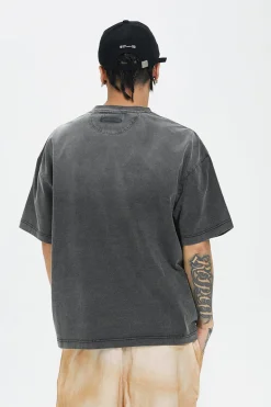 Vintage Washed Gradient Cotton Tee