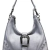 Vintage Western Silver Buckle Tote Bag