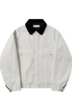 Washed Canvas Quilted Work Jacket