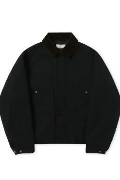 Washed Canvas Quilted Work Jacket