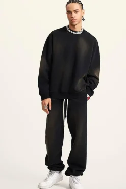 Washed Gradient Fleece Sweatpants