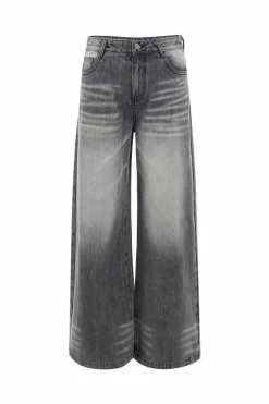 Washed Gray Vintage Straight Jeans