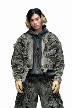 Washed Heavy Alien Jacket