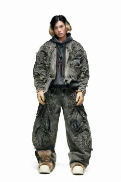 Washed Heavy Alien Jacket