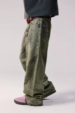 Washed Wide Leg Jeans
