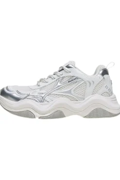 White Breathable Dad Sneakers