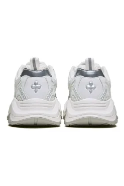 White Breathable Dad Sneakers
