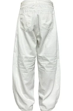 White Wide-Leg Jeans