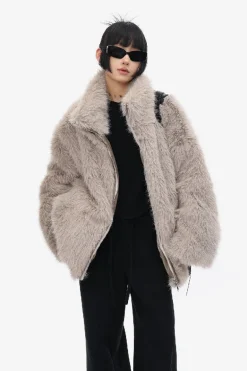 Winter Vegan Fur Coat