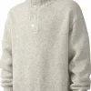 Wool Blend Button Sweater