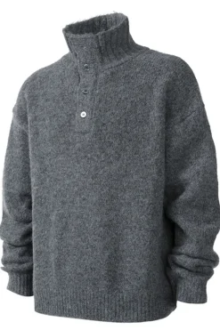 Wool Blend Button Sweater