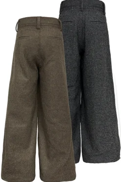 Wool Pleated Origami Pants
