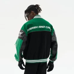 Woolen Embroidered Racing Jacket