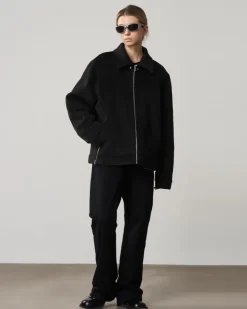 Woolen Zipper Jacket