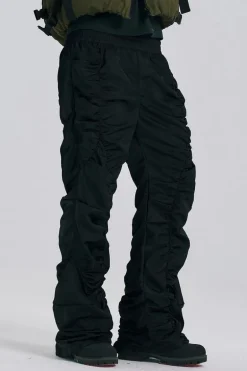 Wrinkled Flared Casual Pants