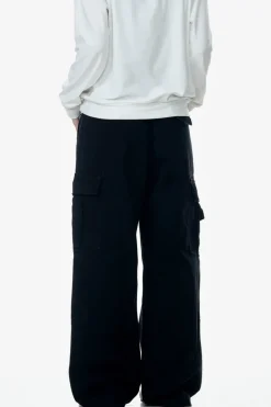 Wrinkled Multi-Pocket Cargo Pants