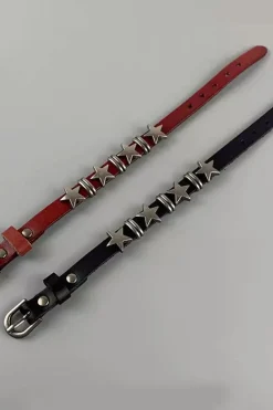 Y2K Chrome Stars Bracelet